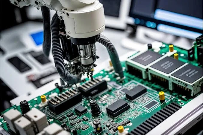 Montagem robotizada de componentes eletrônicos