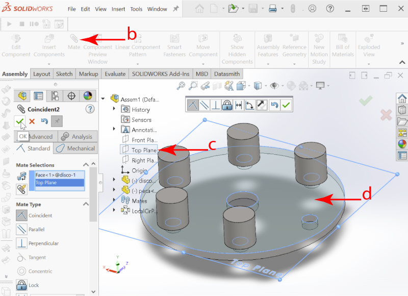 How to obtain it in SolidWorks — step 3