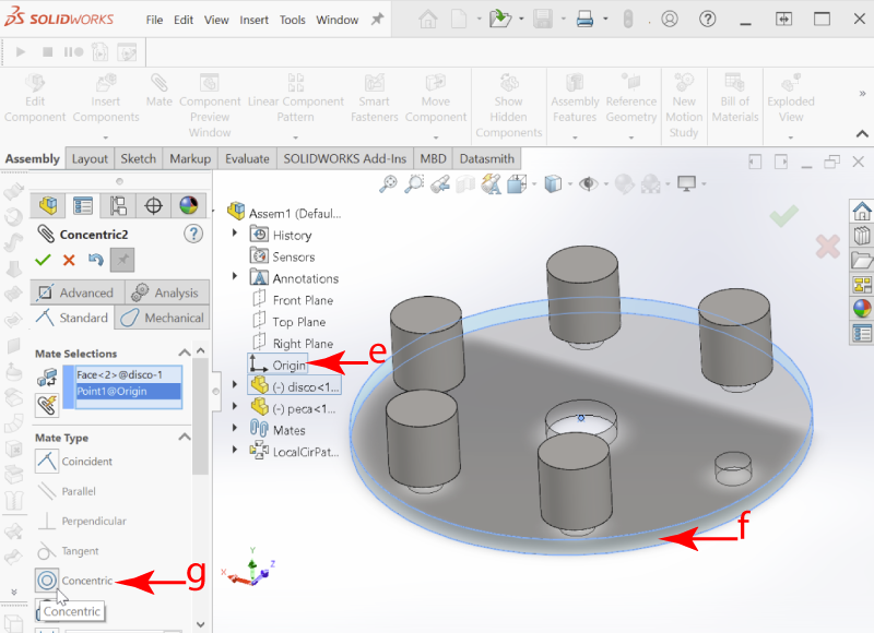 How to obtain it in SolidWorks — step 4