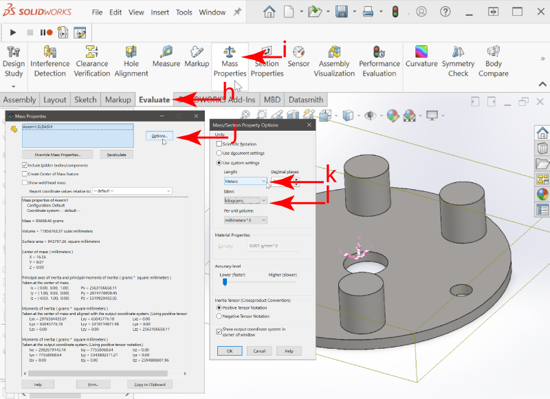 How to obtain it in SolidWorks — step 5