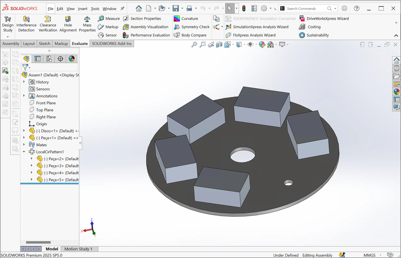 SolidWorks - etapa 1