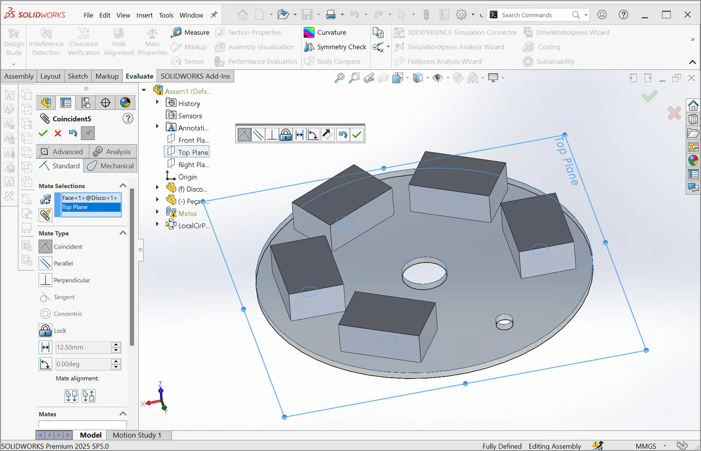 SolidWorks - etapa 3